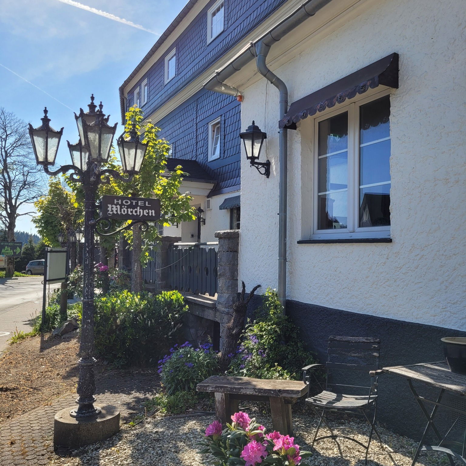 Hotel in Duitsland op een zomerse dag