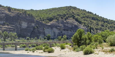 Bekende rivier in de Ardeche