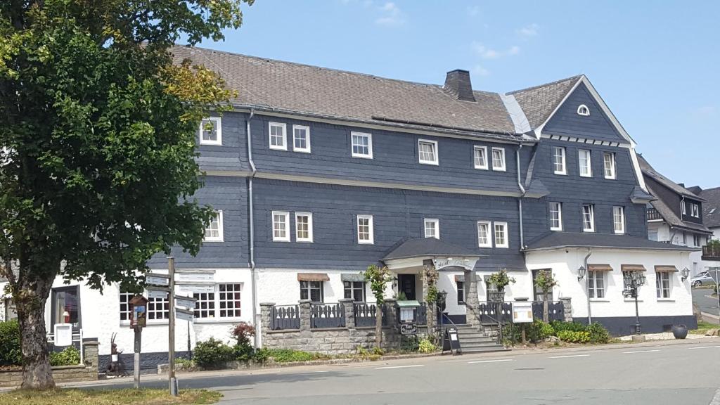 Panoramisch uitzicht op een hotel