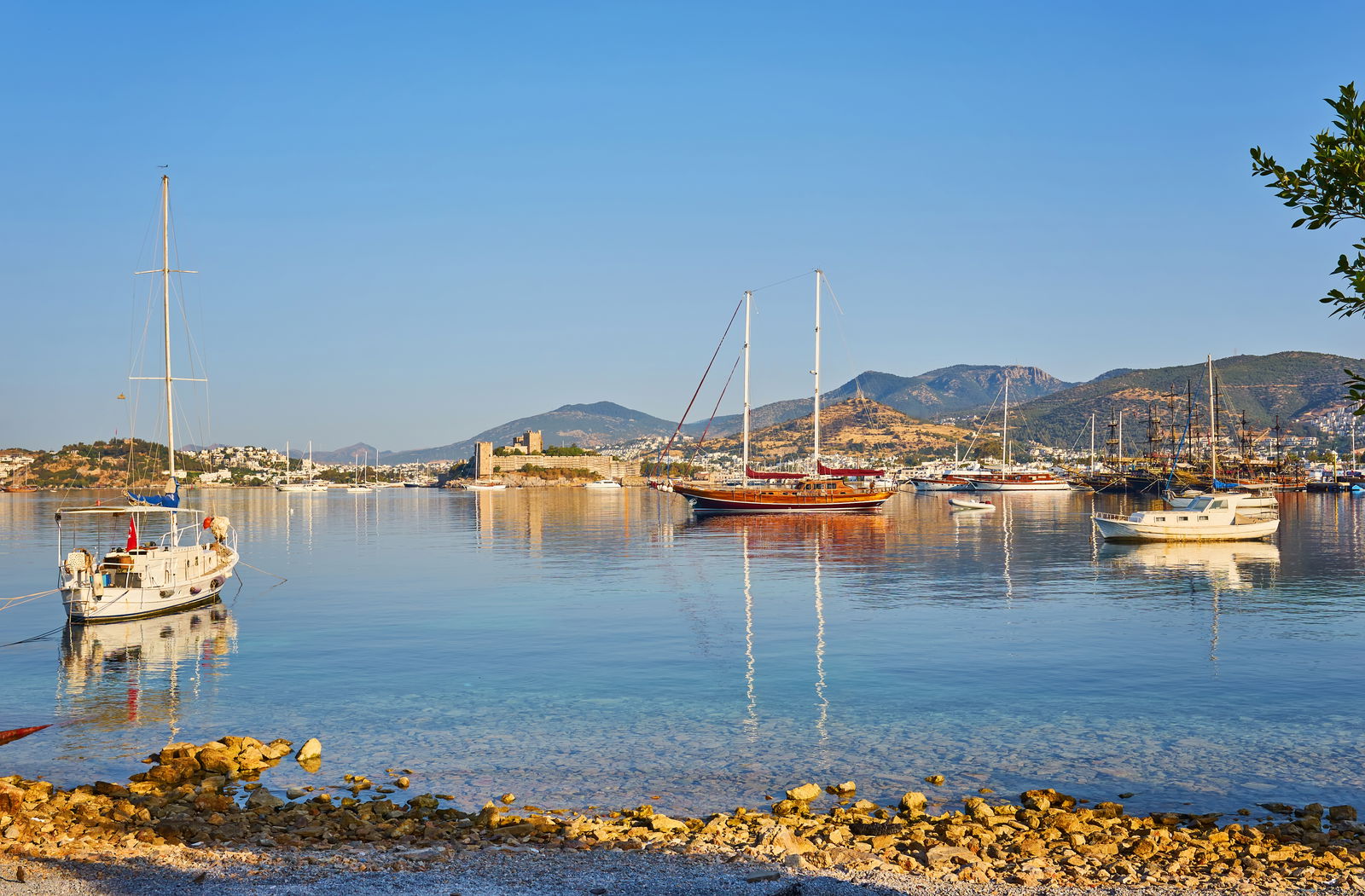 Bodrum beach in Turkey