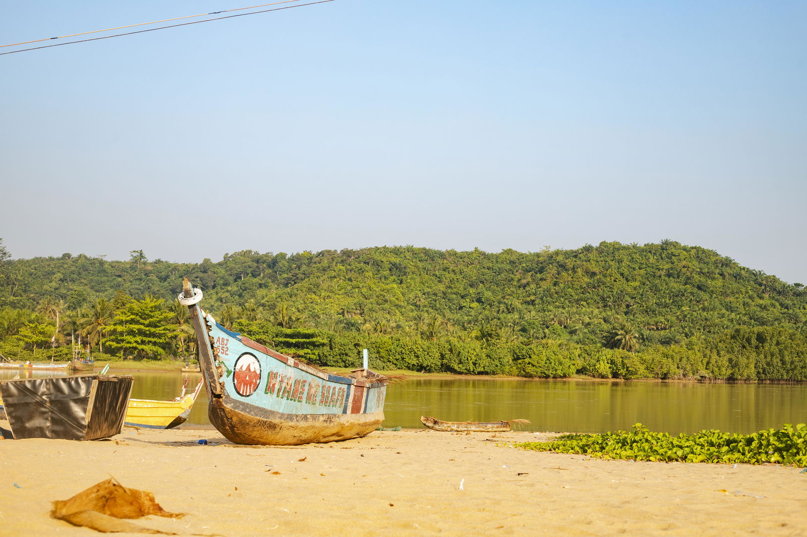 Fishing boat in Gambia