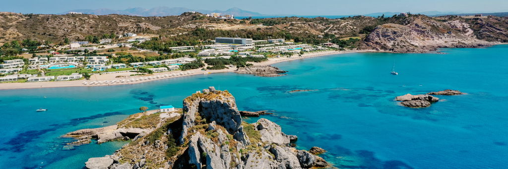 Idealistic view of the sea and beach on the Island Kos