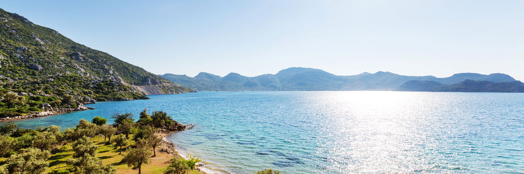 Beautiful sea coast at Turkey