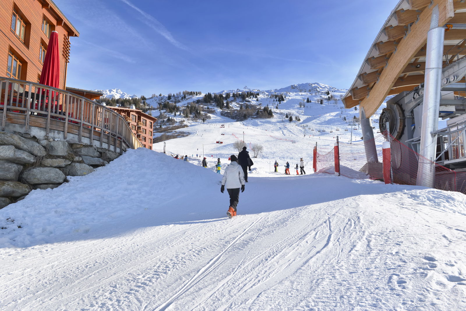 Alpine French ski resort