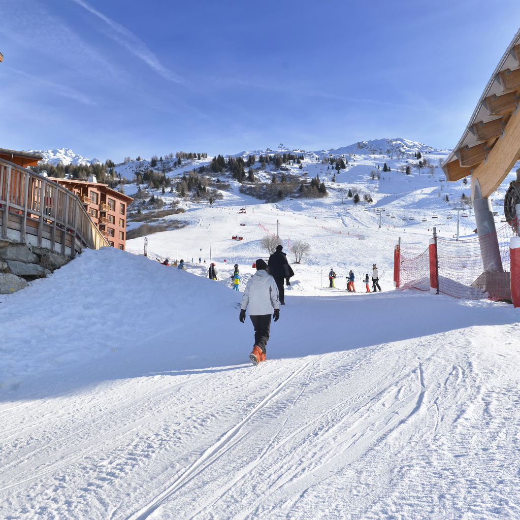Alpine French ski resort