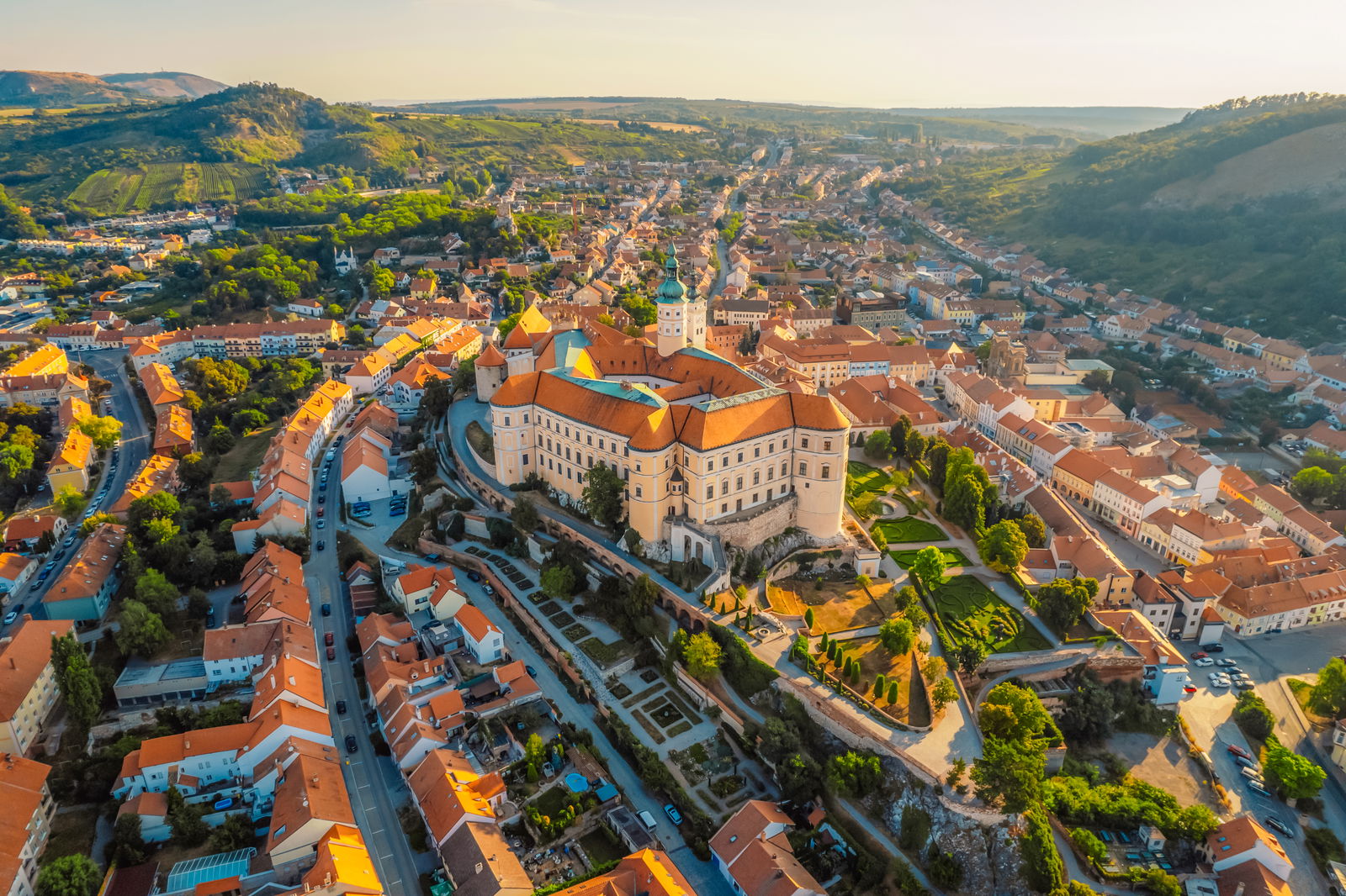Mikulov Castle in South Moravia, Czech Republic, one of the most important castles in the region