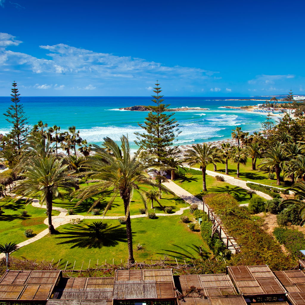 Sea beach view from hotel