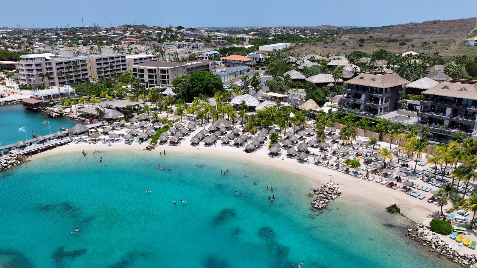 Beach resort Willemstad Curacao