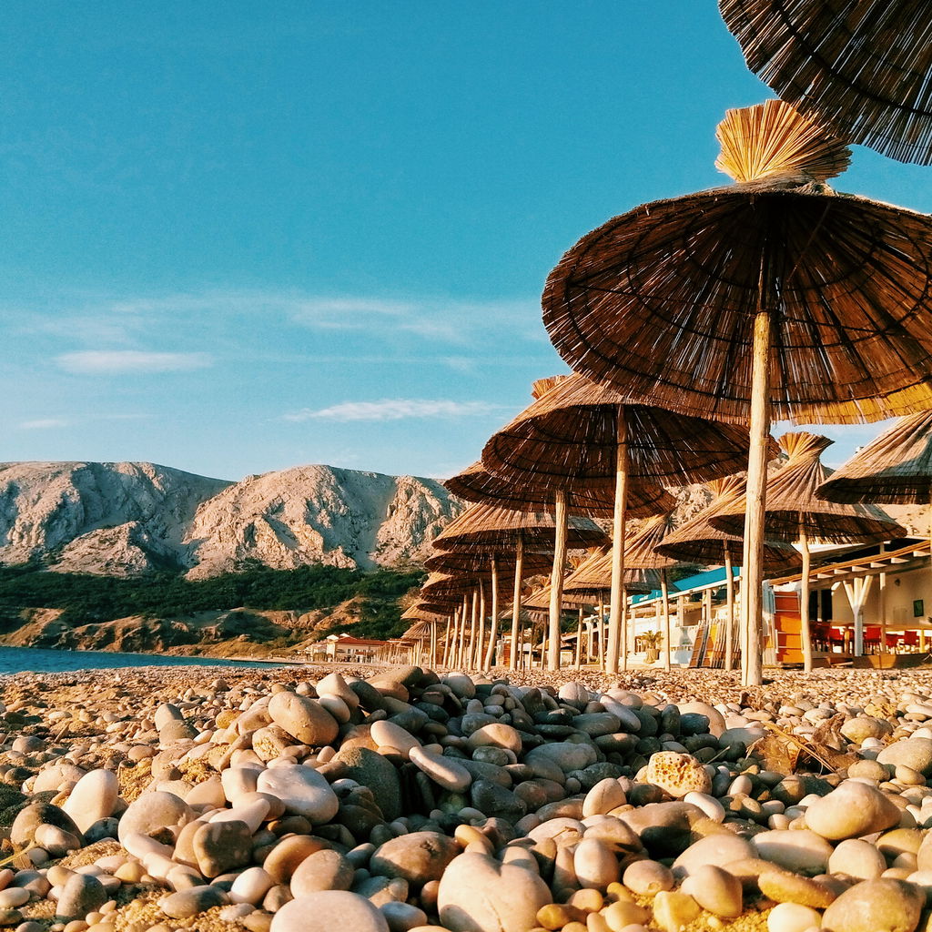 Rocks on a beach in Croatia