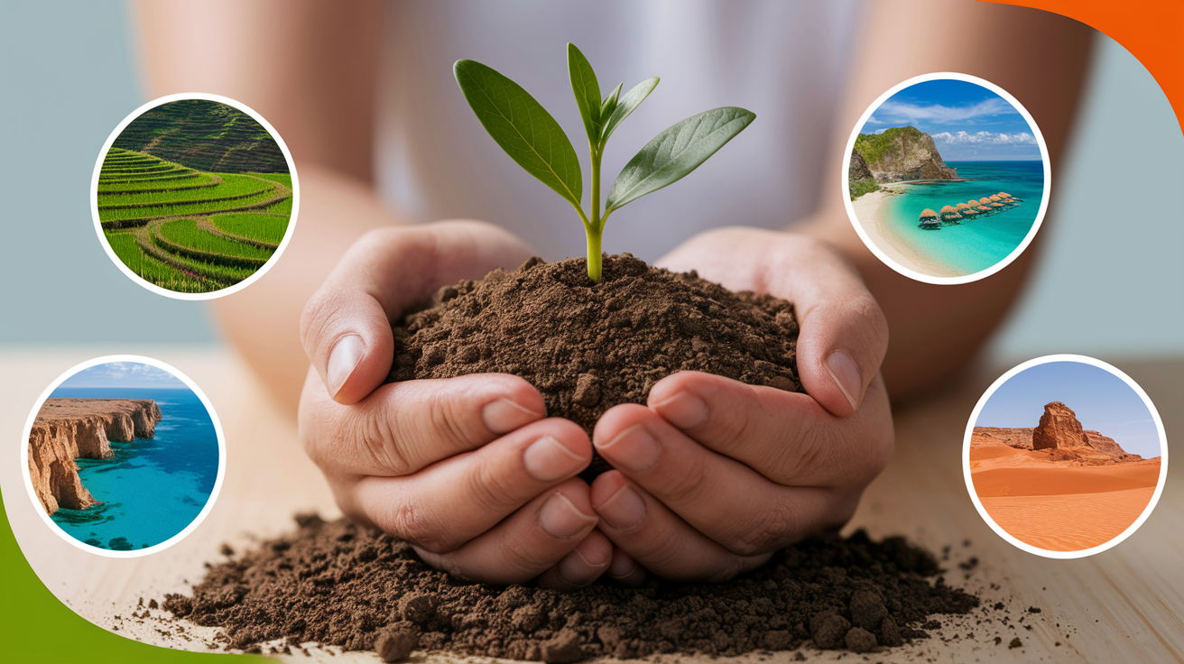 digital art piece features a pair of hands