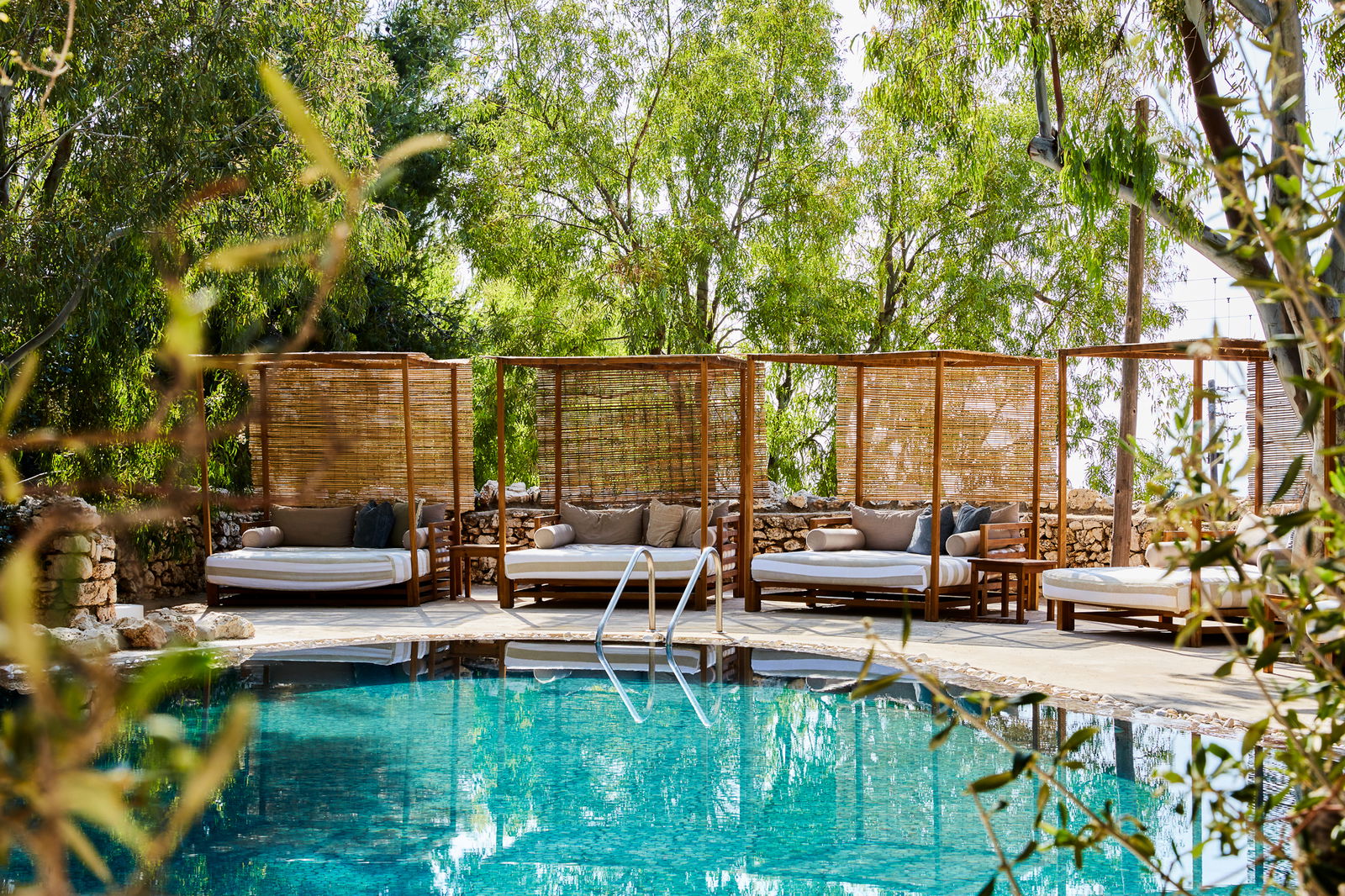 Pool at an upscale beach club