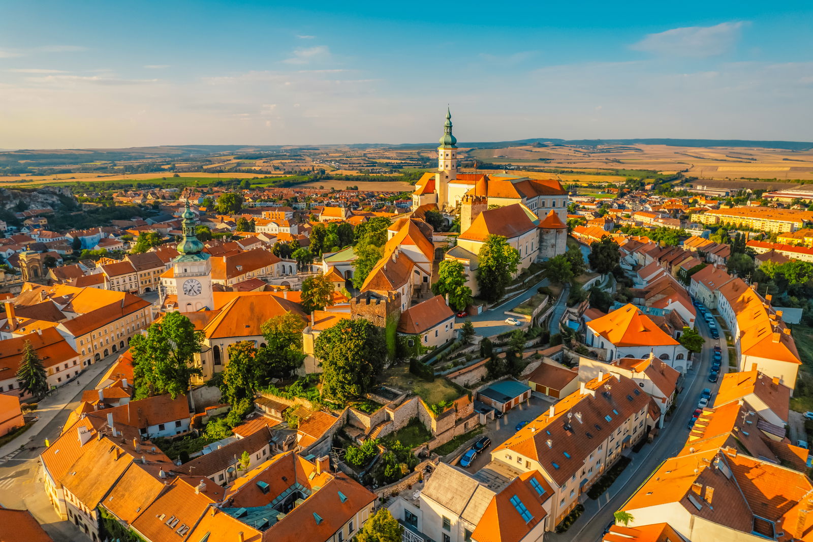 Mikulov Castle in South Moravia, Czech Republic, one of the most important castles in the region