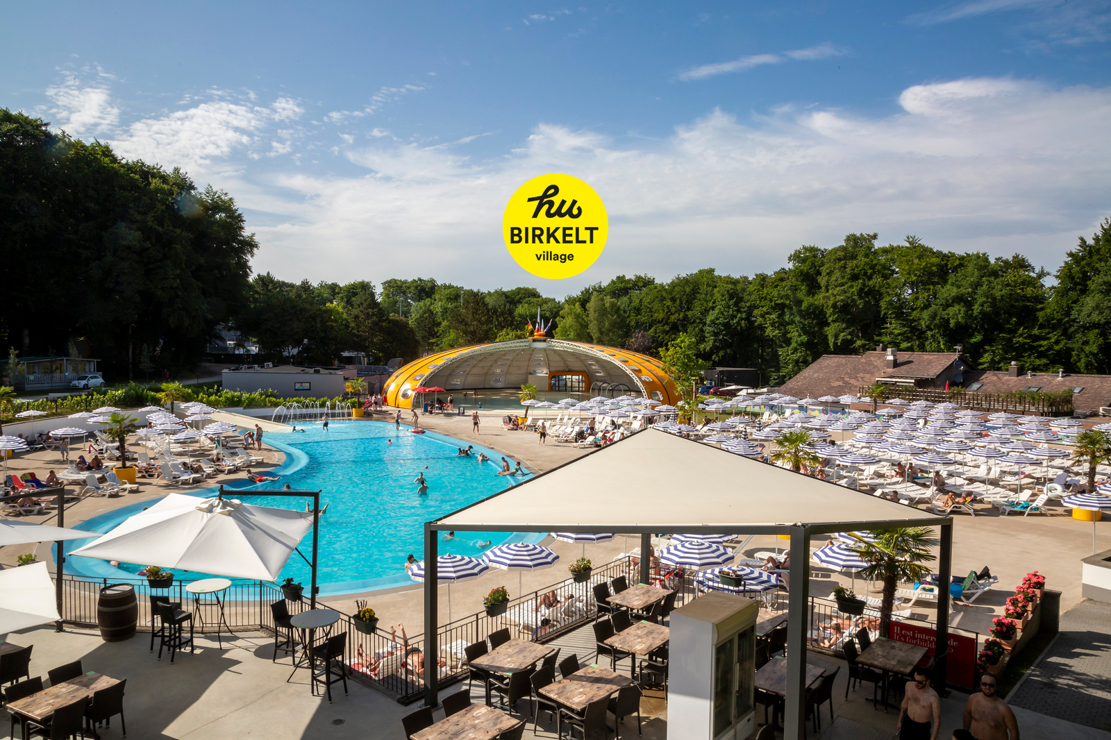 Vacation park on a sunny day in Luxembourg