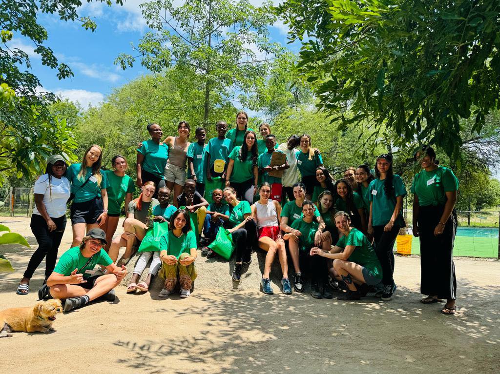 Group of volunteers in South Africa