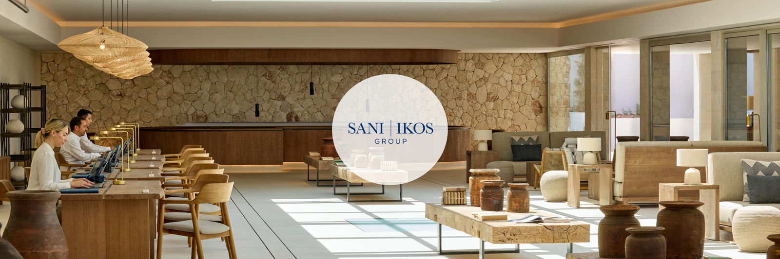 Receptie bij luxe resort