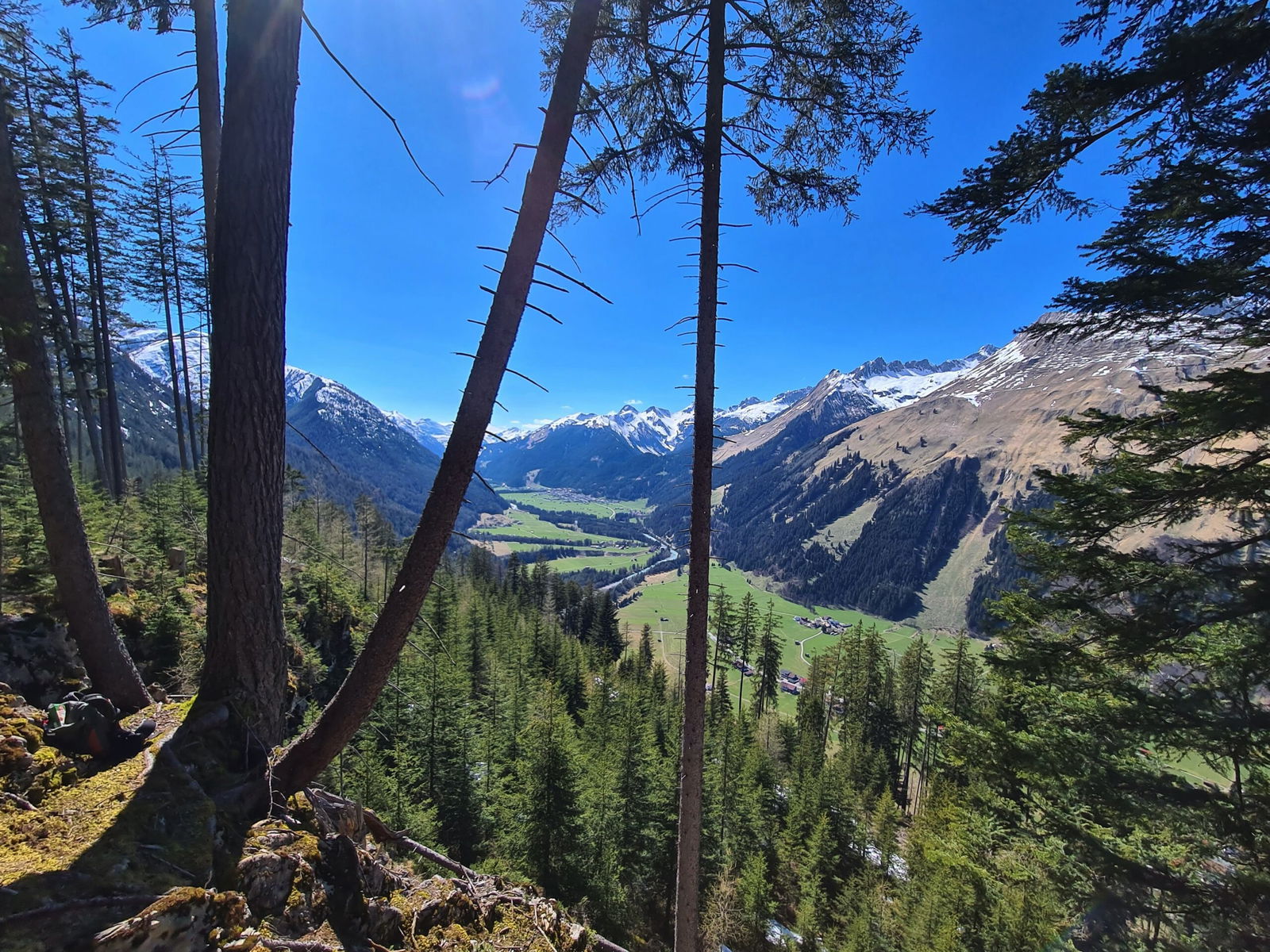 Panorama uitzicht in Oostenrijk op Zomerse dag