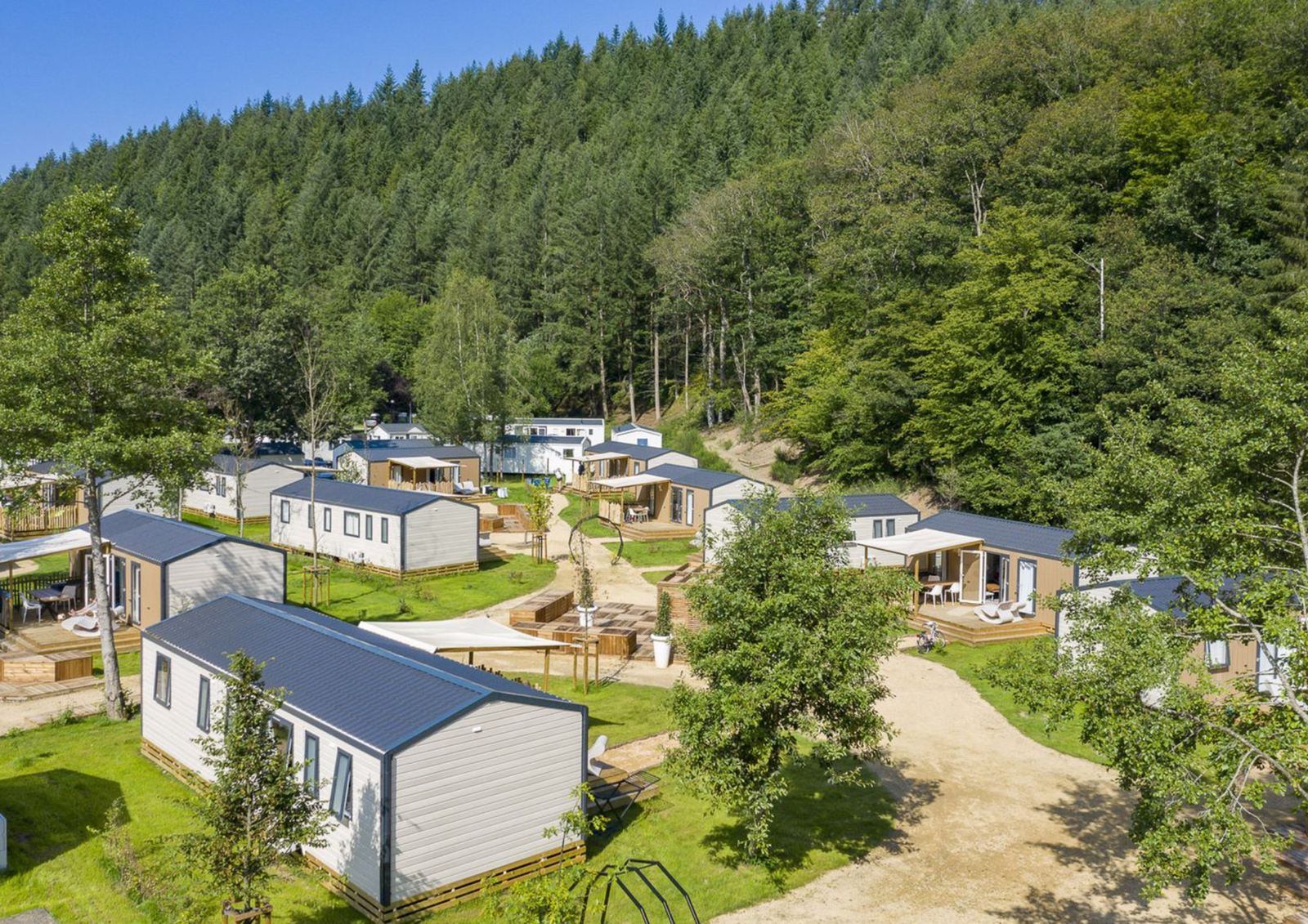 Campsite in the Belgian Ardennes