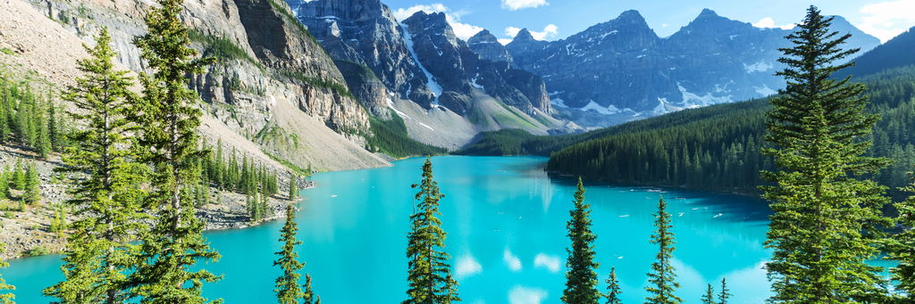 Moraine lake in Banff National park Canada