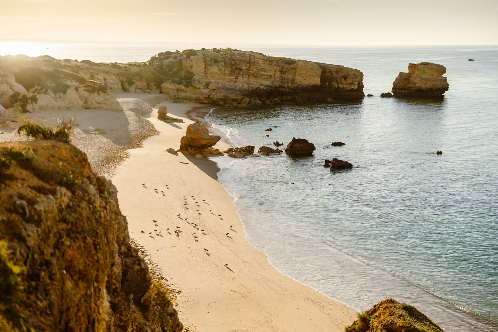 Beautiful seascape sao rafaels beach albufeira