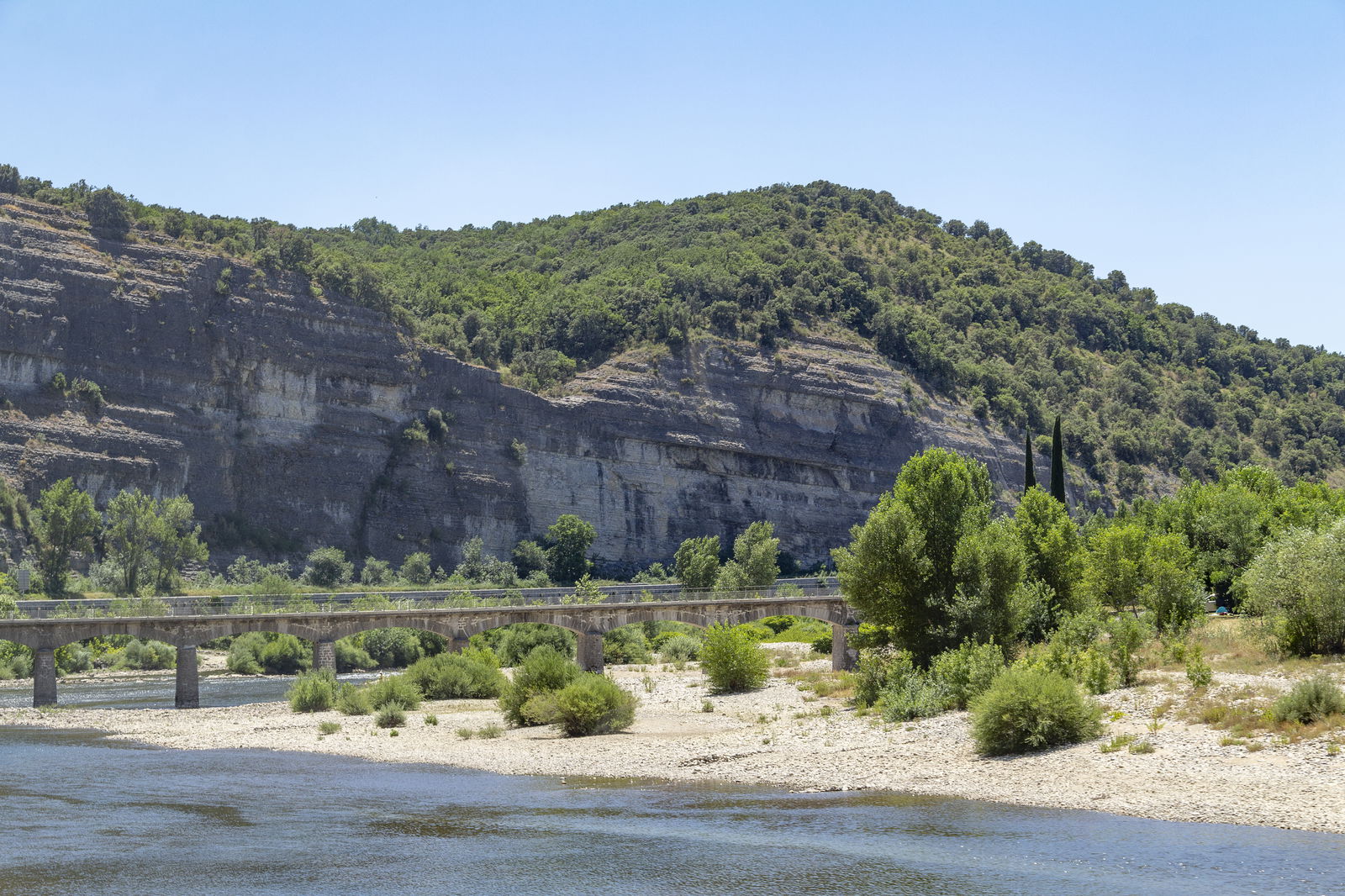 Bekende rivier in de Ardeche